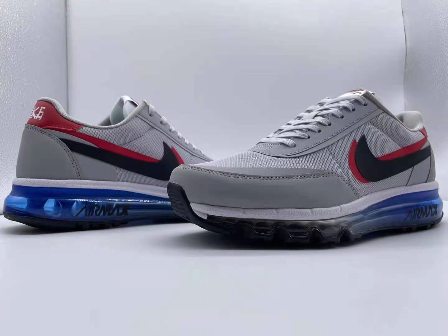 New Nike Air Max 2022 Grey Red Black Blue Running Shoes - Click Image to Close